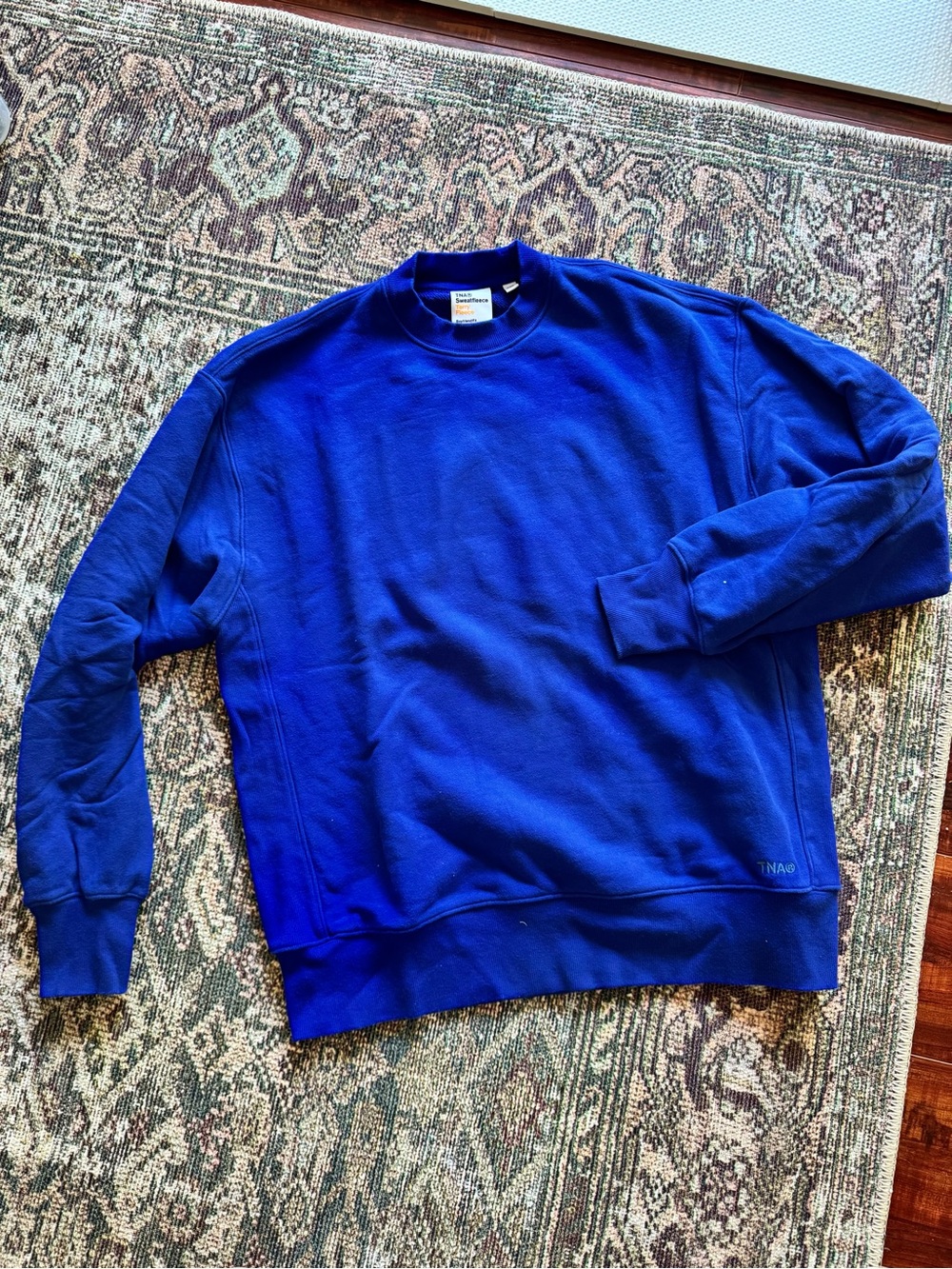 Aritzia/ TNA Terry Fleece Boyfriend Crew Sweatshirt